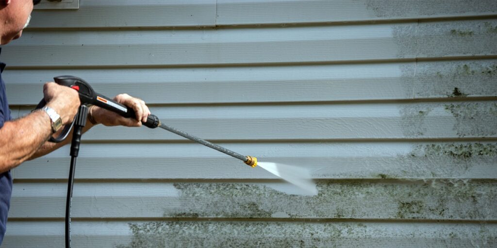 Pressure Washing House Exterior